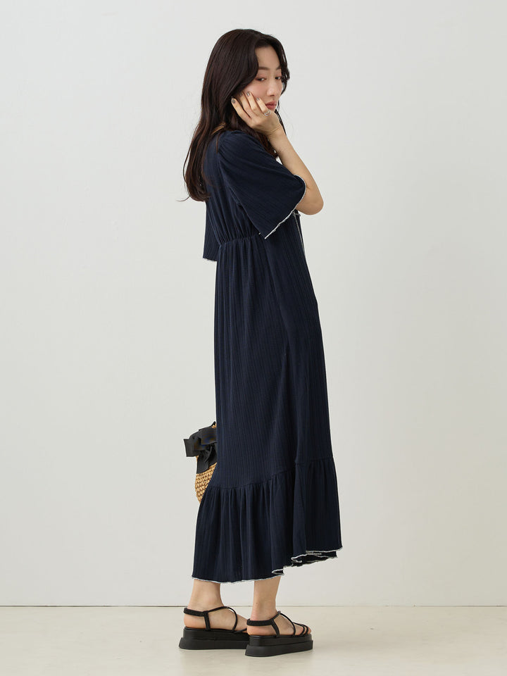 メローデザインワンピース Navy