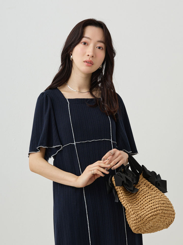 メローデザインワンピース Navy