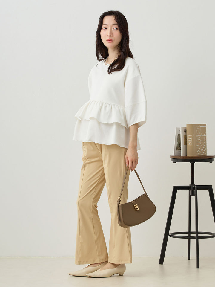 Cool Flare Pants Beige