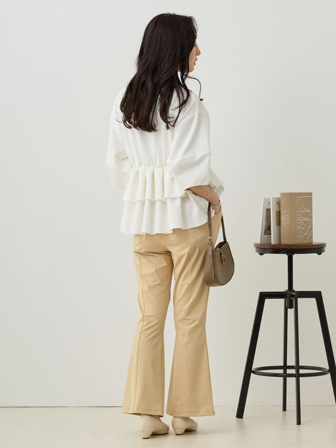 Cool Flare Pants Beige