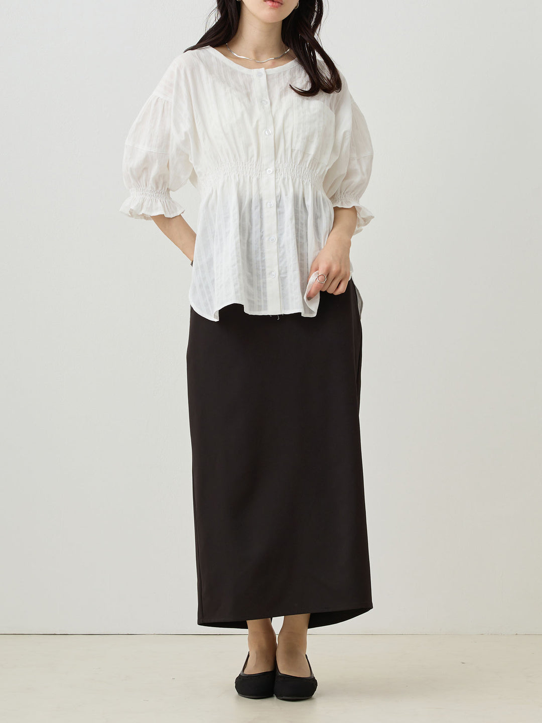 Maternity tight skirt for ceremonies, lace