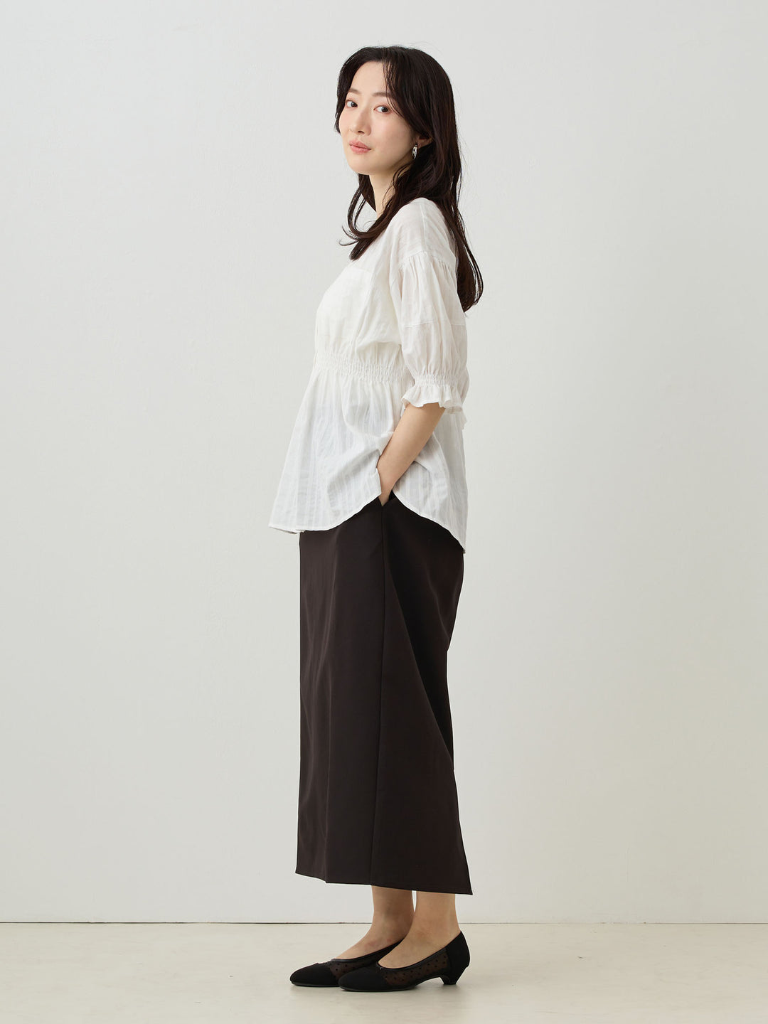 Maternity tight skirt for ceremonies, lace