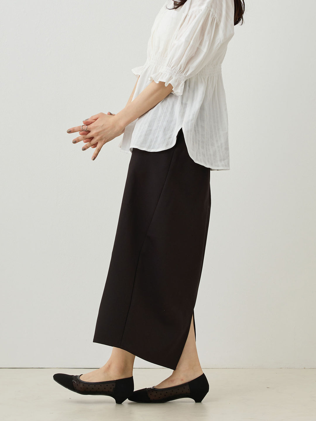 Maternity tight skirt for ceremonies, lace