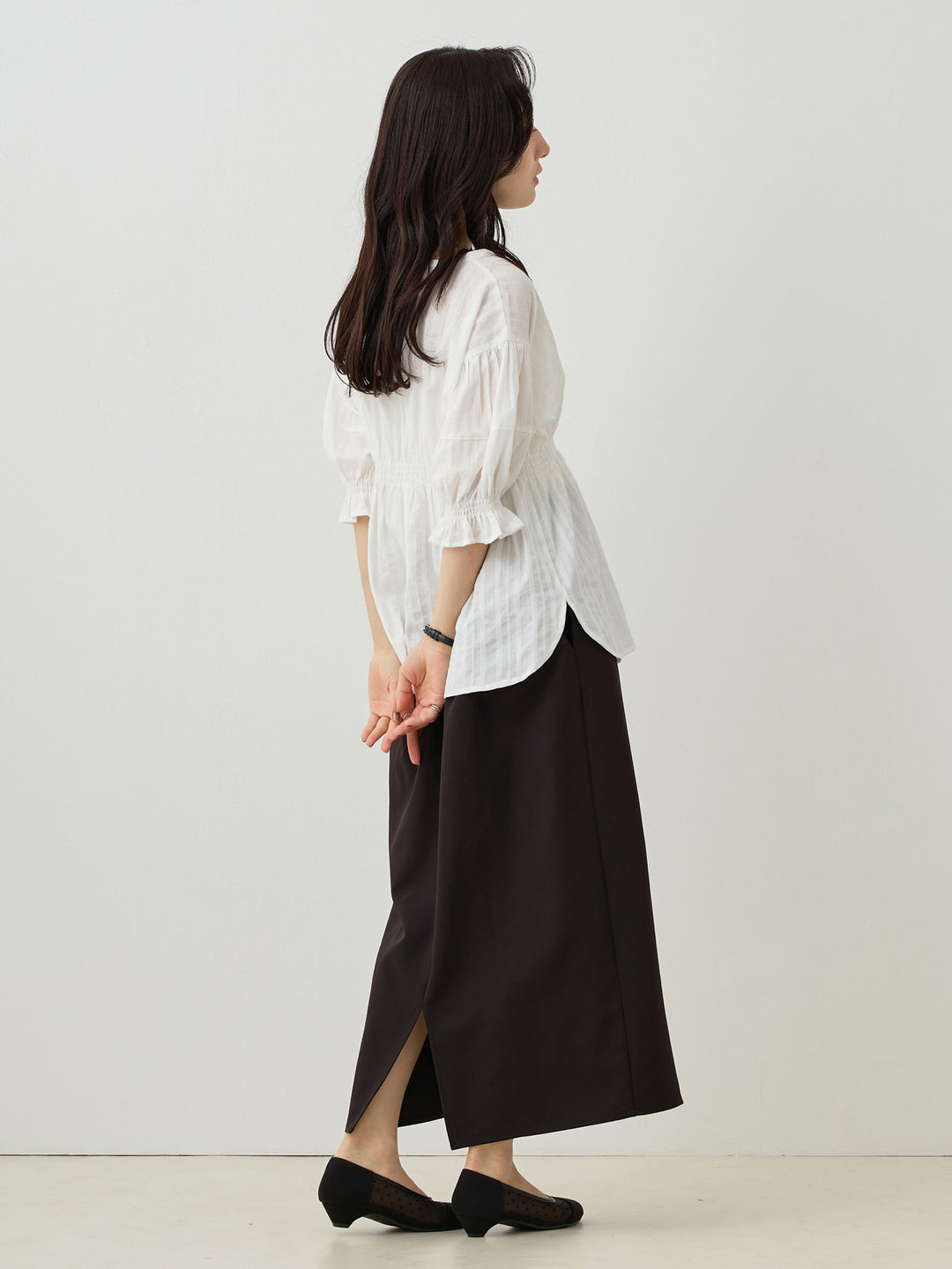 Maternity tight skirt for ceremonies, lace