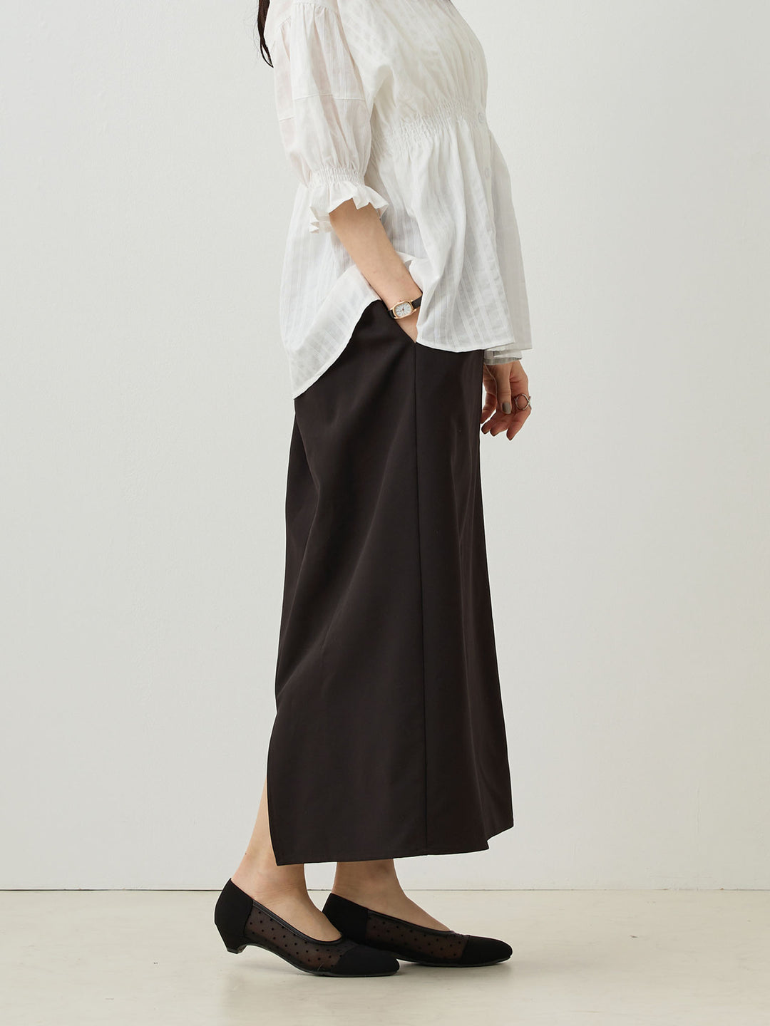Maternity tight skirt for ceremonies, lace