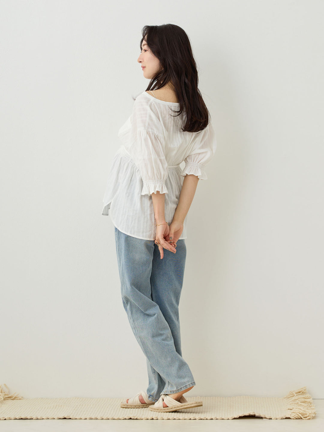 Maternity long denim Light blue