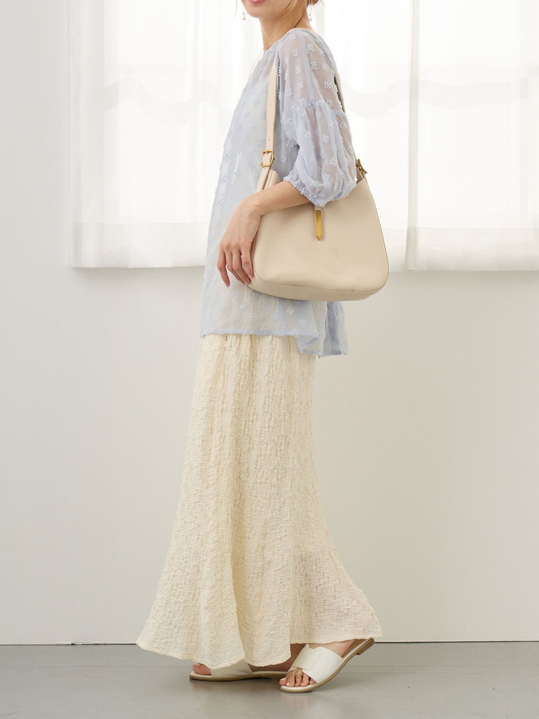 ストレッチマーメイドスカート Ivory