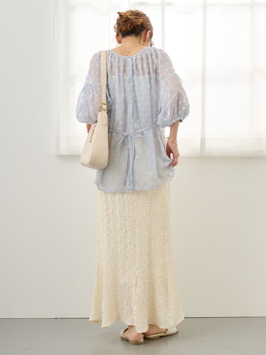 ストレッチマーメイドスカート Ivory
