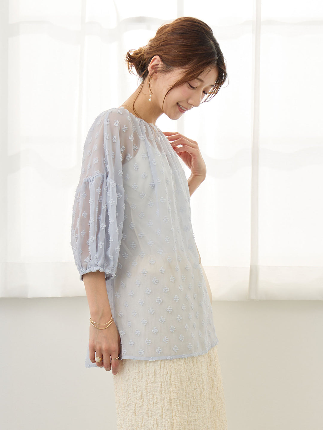 シアーチュニック Blue