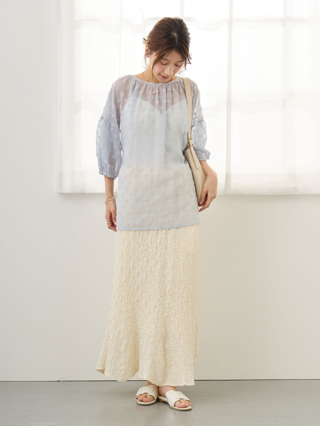 シアーチュニック Blue