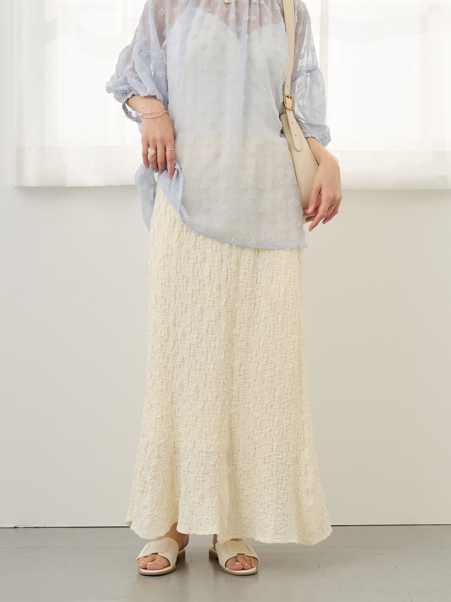 ストレッチマーメイドスカート Ivory