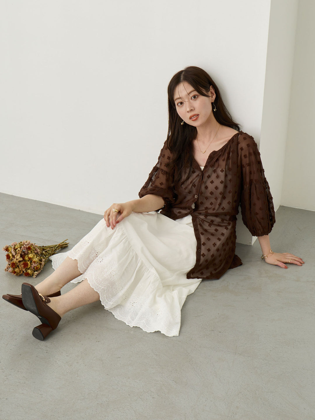 シアーチュニック Brown