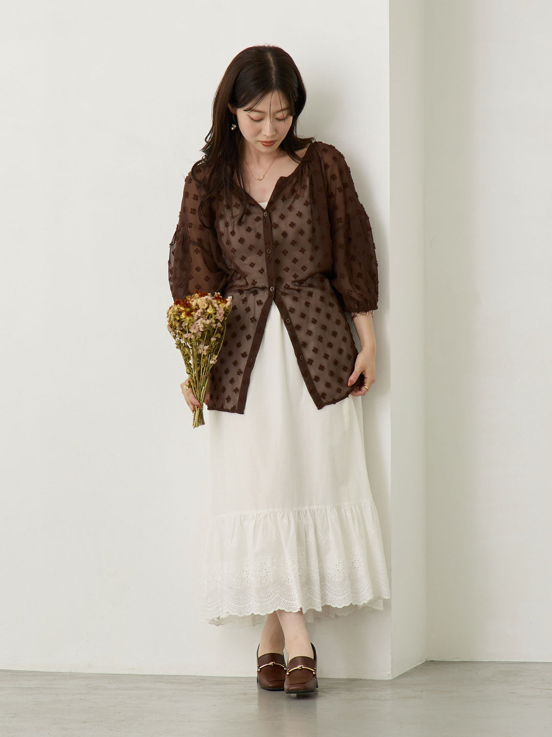 シアーチュニック Brown