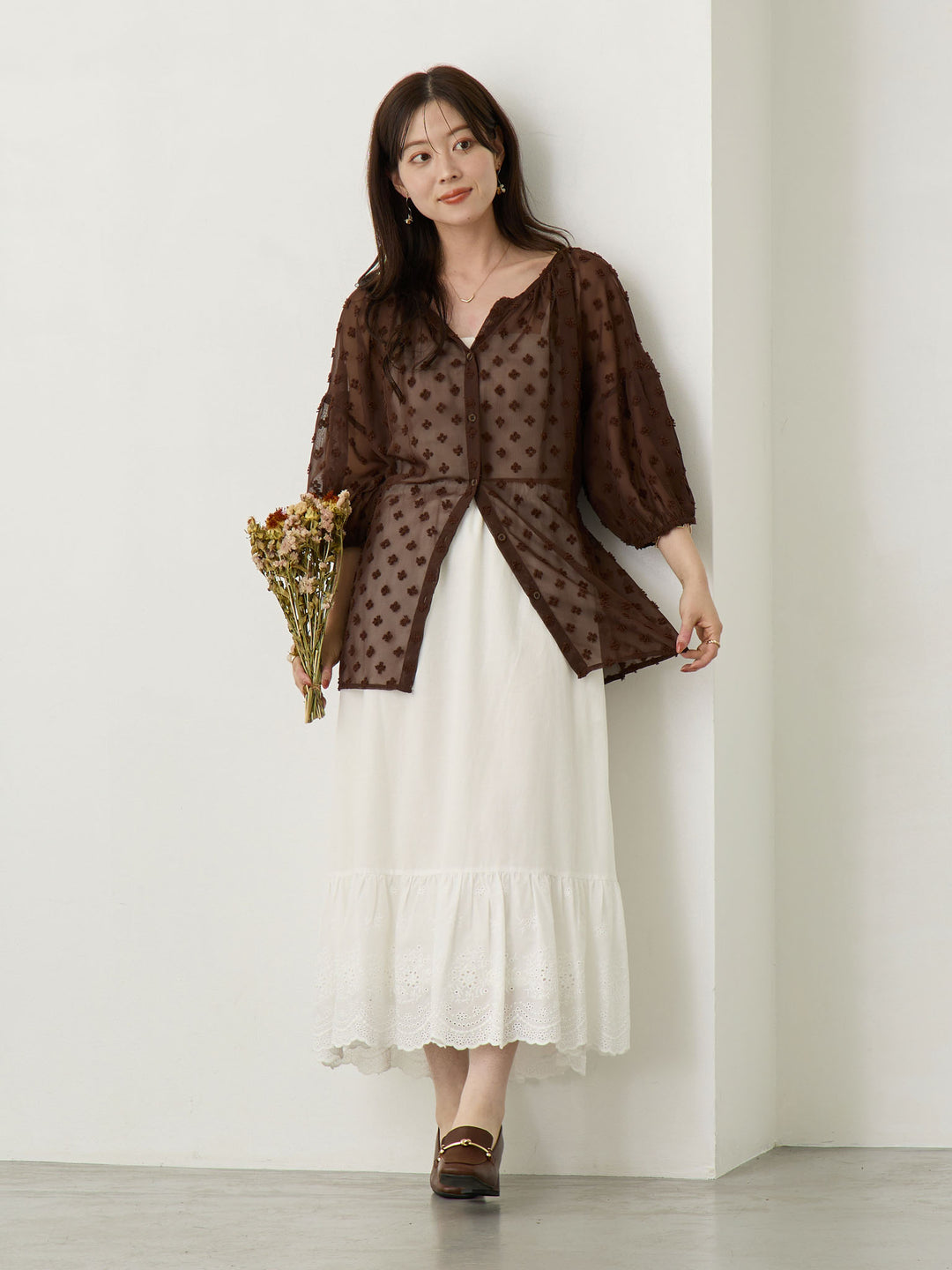 シアーチュニック Brown