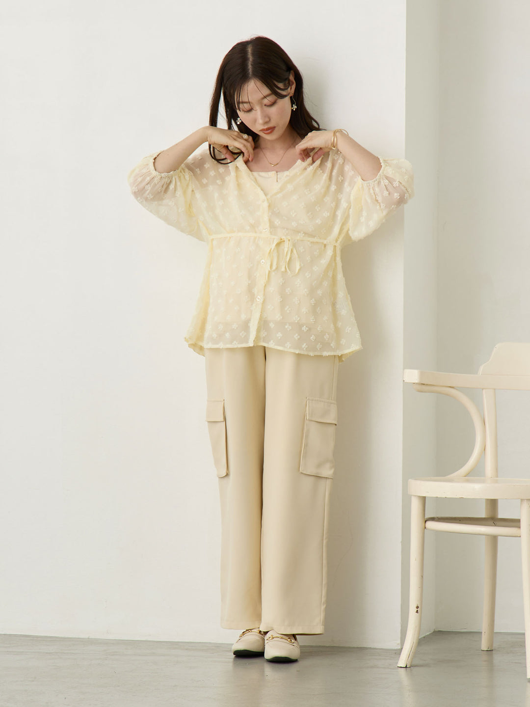 シアーチュニック Ivory