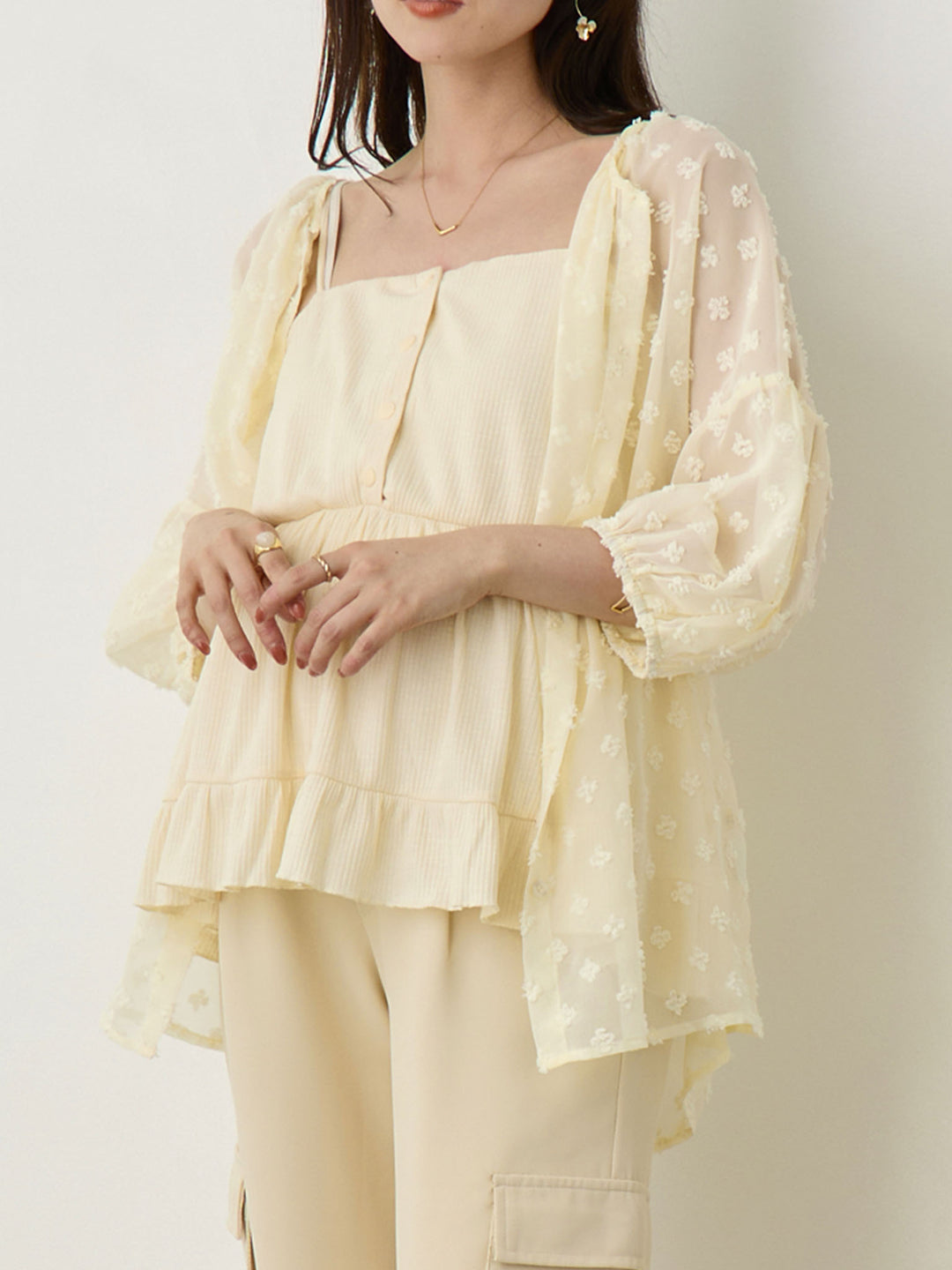 シアーチュニック Ivory