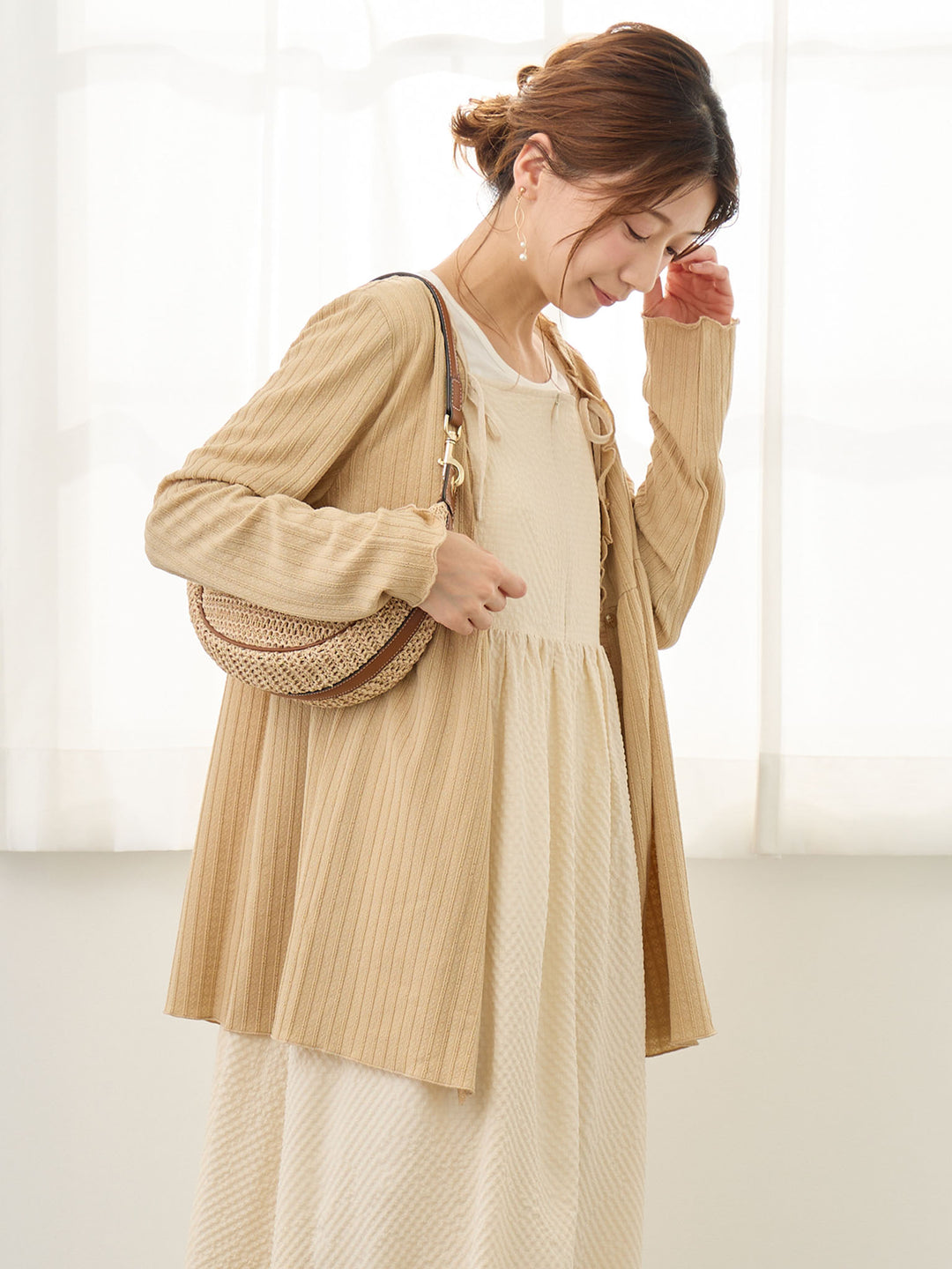 2wayカーディガン Beige