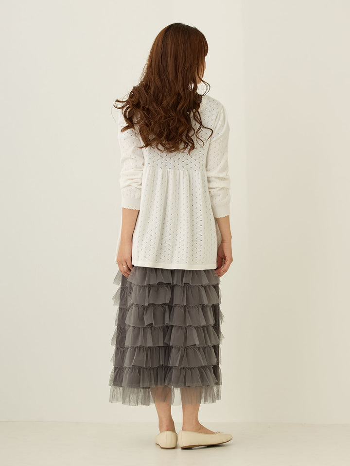 2wayアイレットカーディガン Ivory