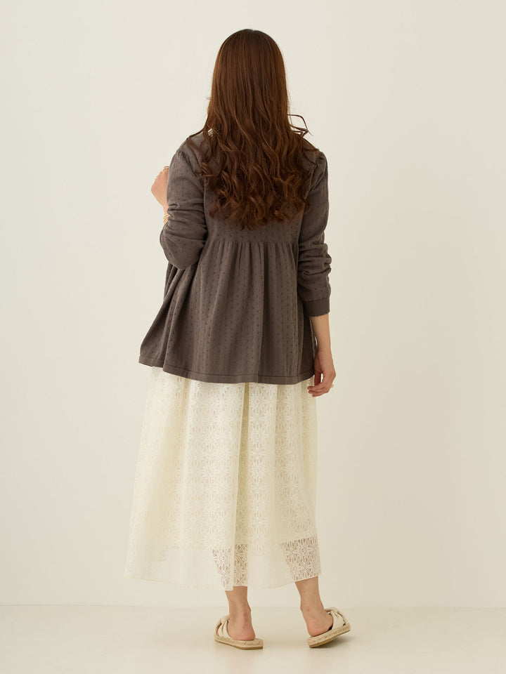 2wayシャーリングレースワンピース Ivory
