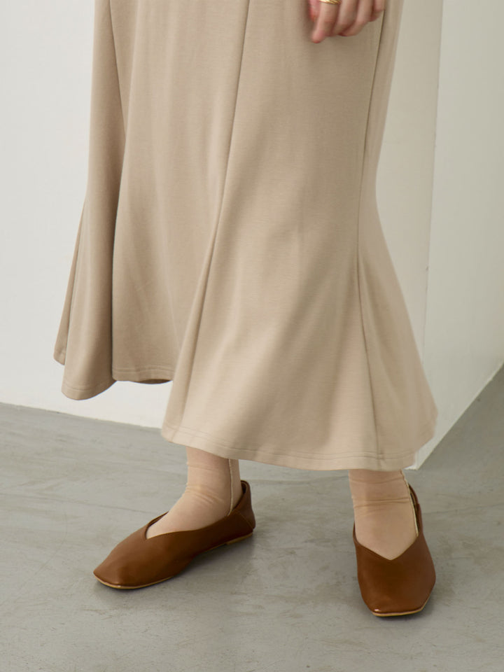 レースポロマーメイドワンピース Beige