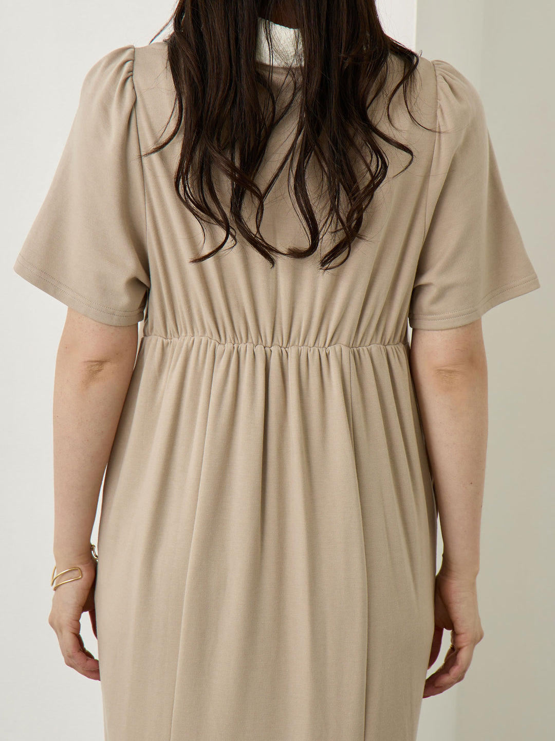レースポロマーメイドワンピース Beige