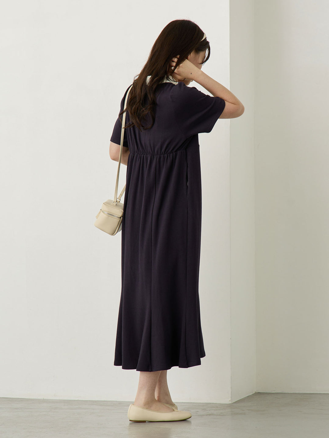 レースポロマーメイドワンピース Navy