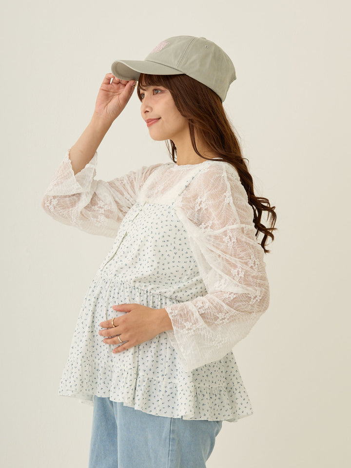 2wayレースカーディガン White