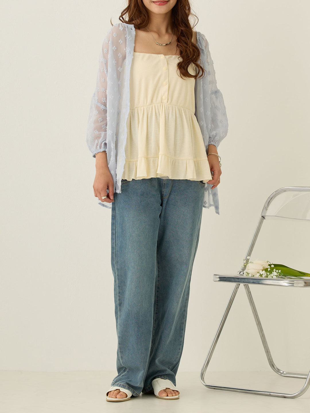 シアーチュニック Blue