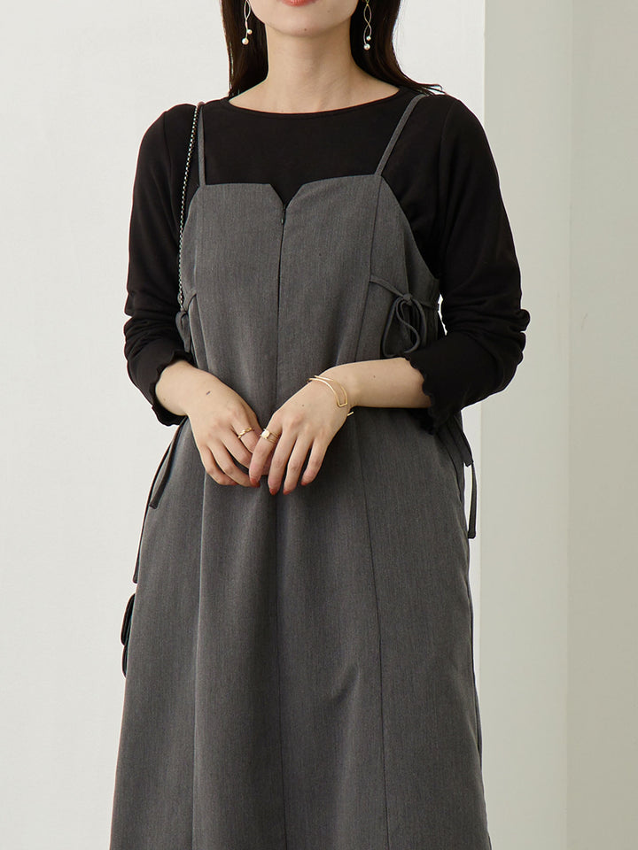 シンプル授乳トップス Black