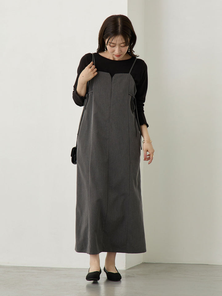 シンプル授乳トップス Black