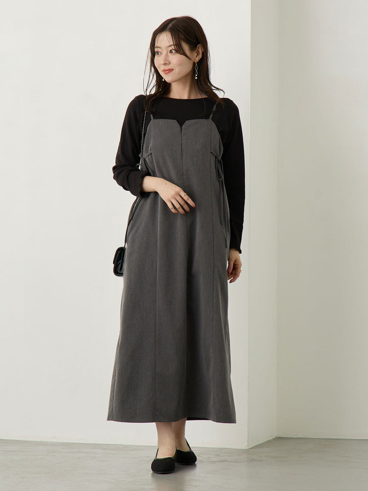 シンプル授乳トップス Black