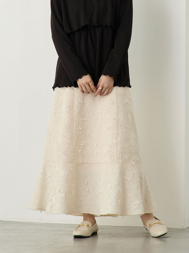 Fringe Mermaid Skirt - Ivory