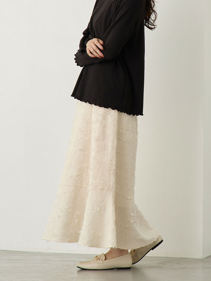 Fringe Mermaid Skirt - Ivory