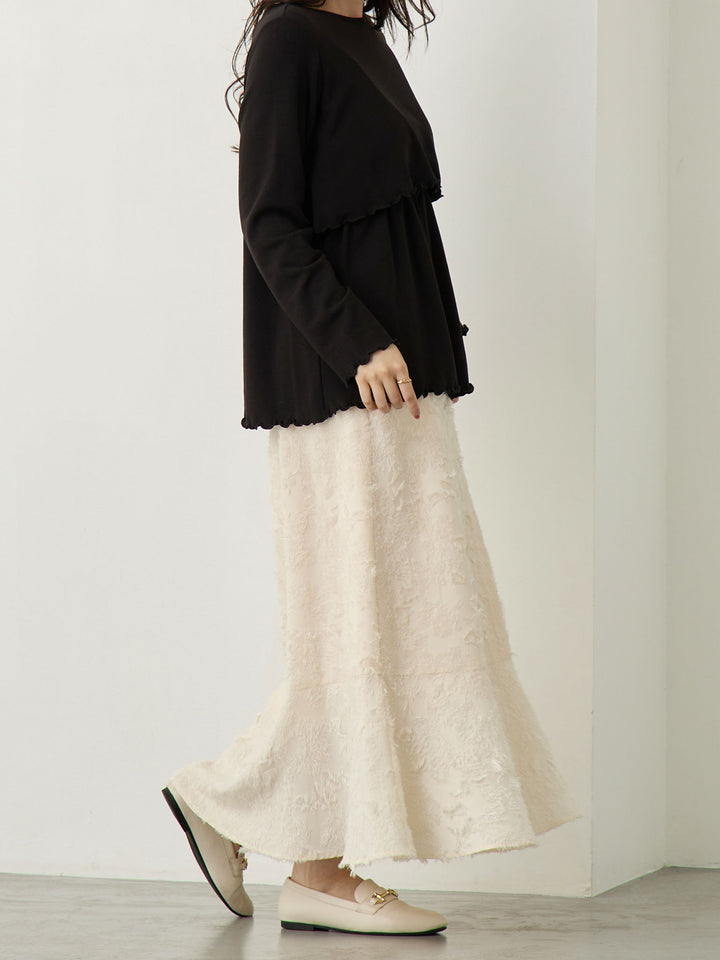 Fringe Mermaid Skirt - Ivory