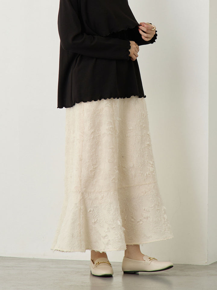 Fringe Mermaid Skirt - Ivory