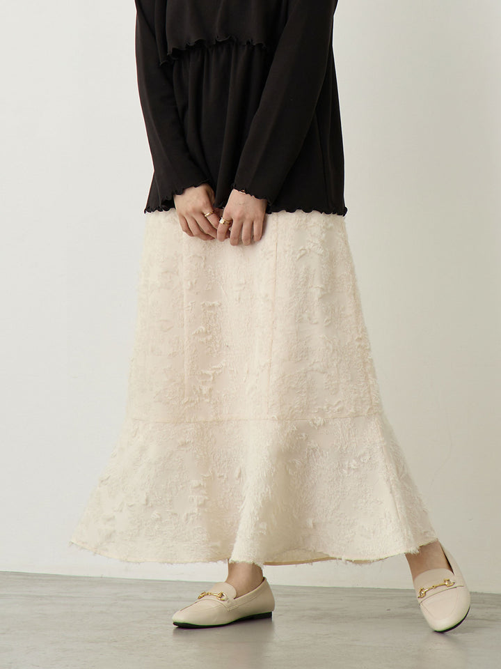 Fringe Mermaid Skirt - Ivory