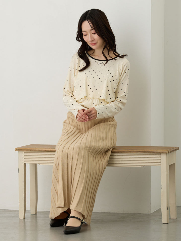 シンプル授乳トップス Dot