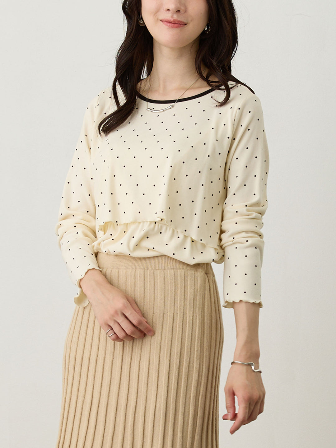 シンプル授乳トップス Dot