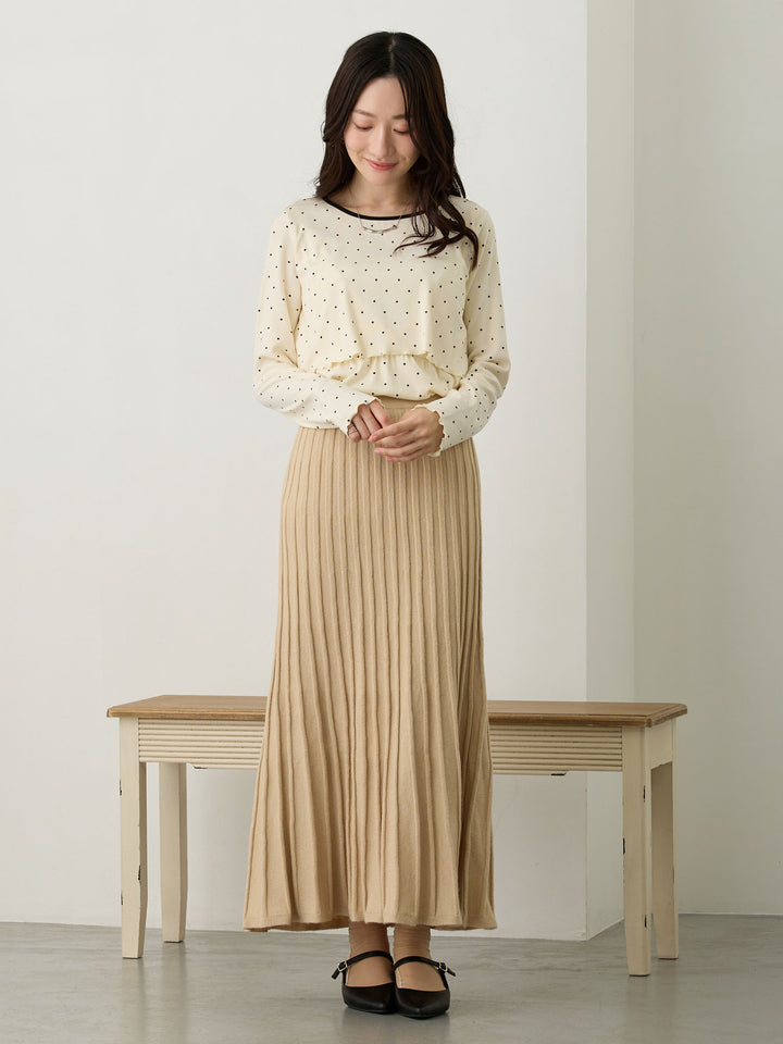 シンプル授乳トップス Dot
