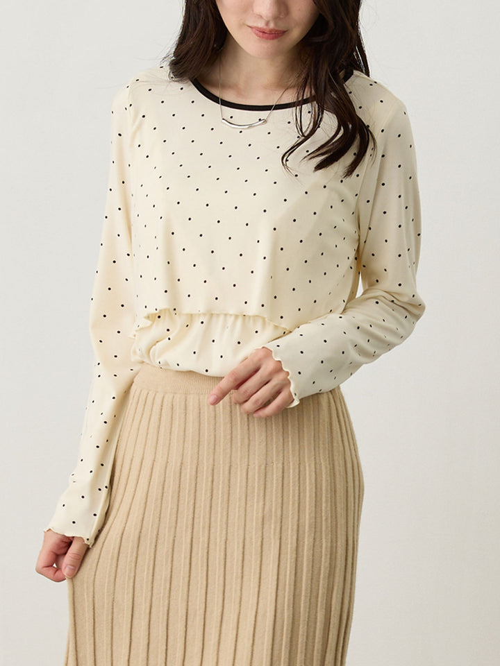 シンプル授乳トップス Dot