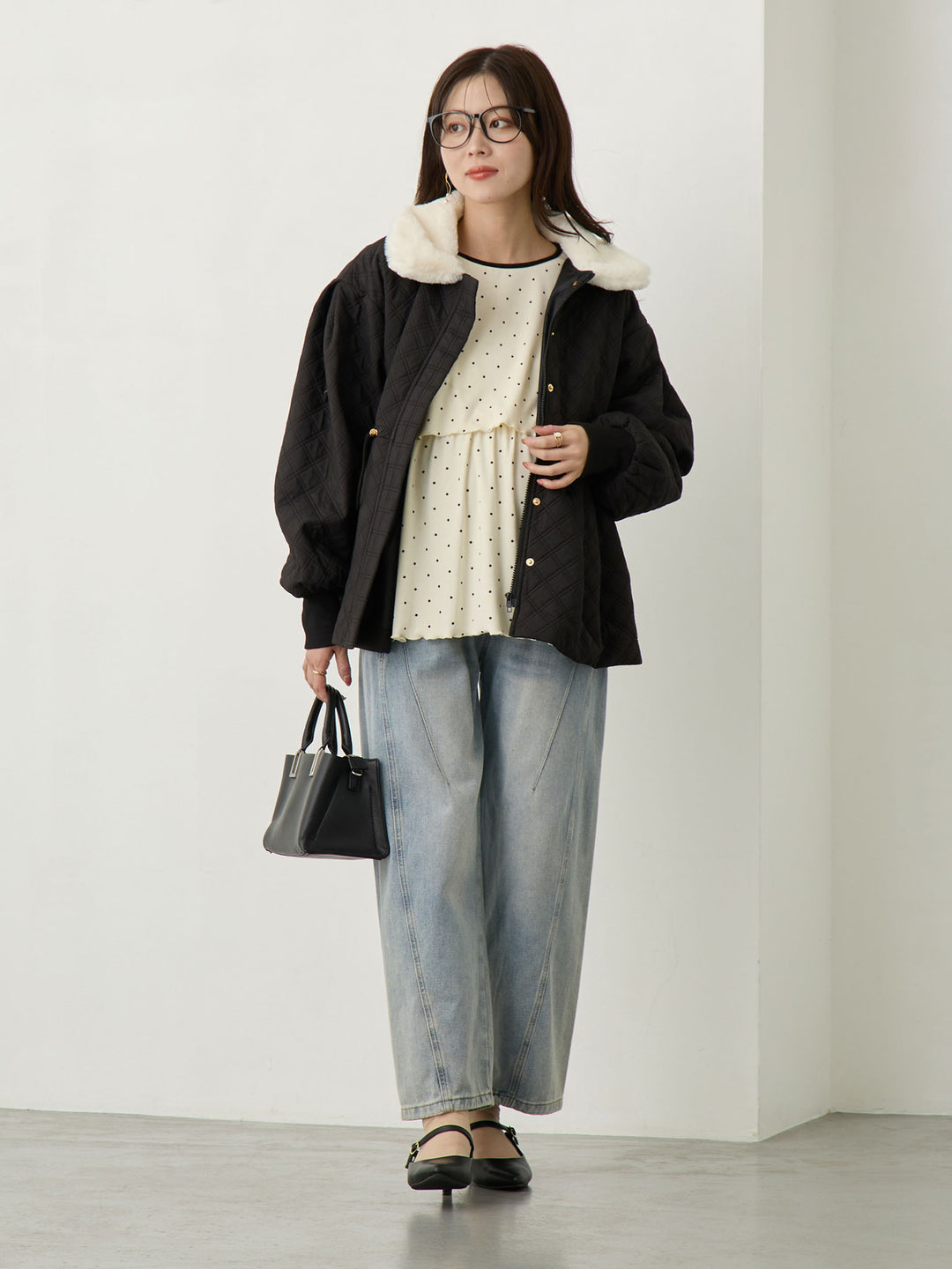 Maternity Curve Denim Pants - Blue