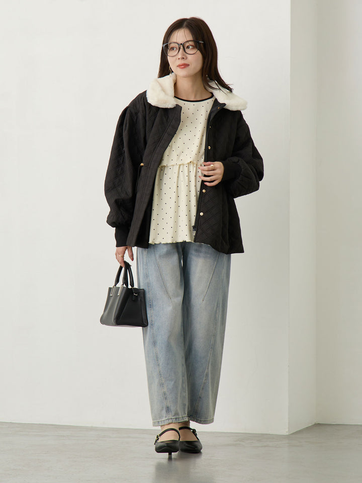 Maternity Curve Denim Pants - Blue