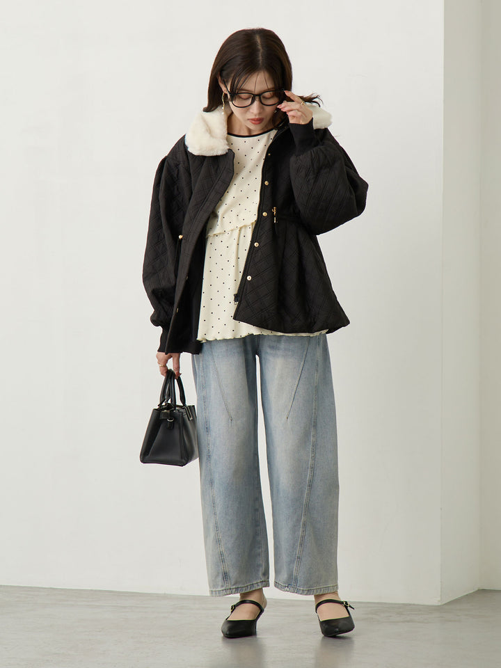 Maternity Curve Denim Pants - Blue