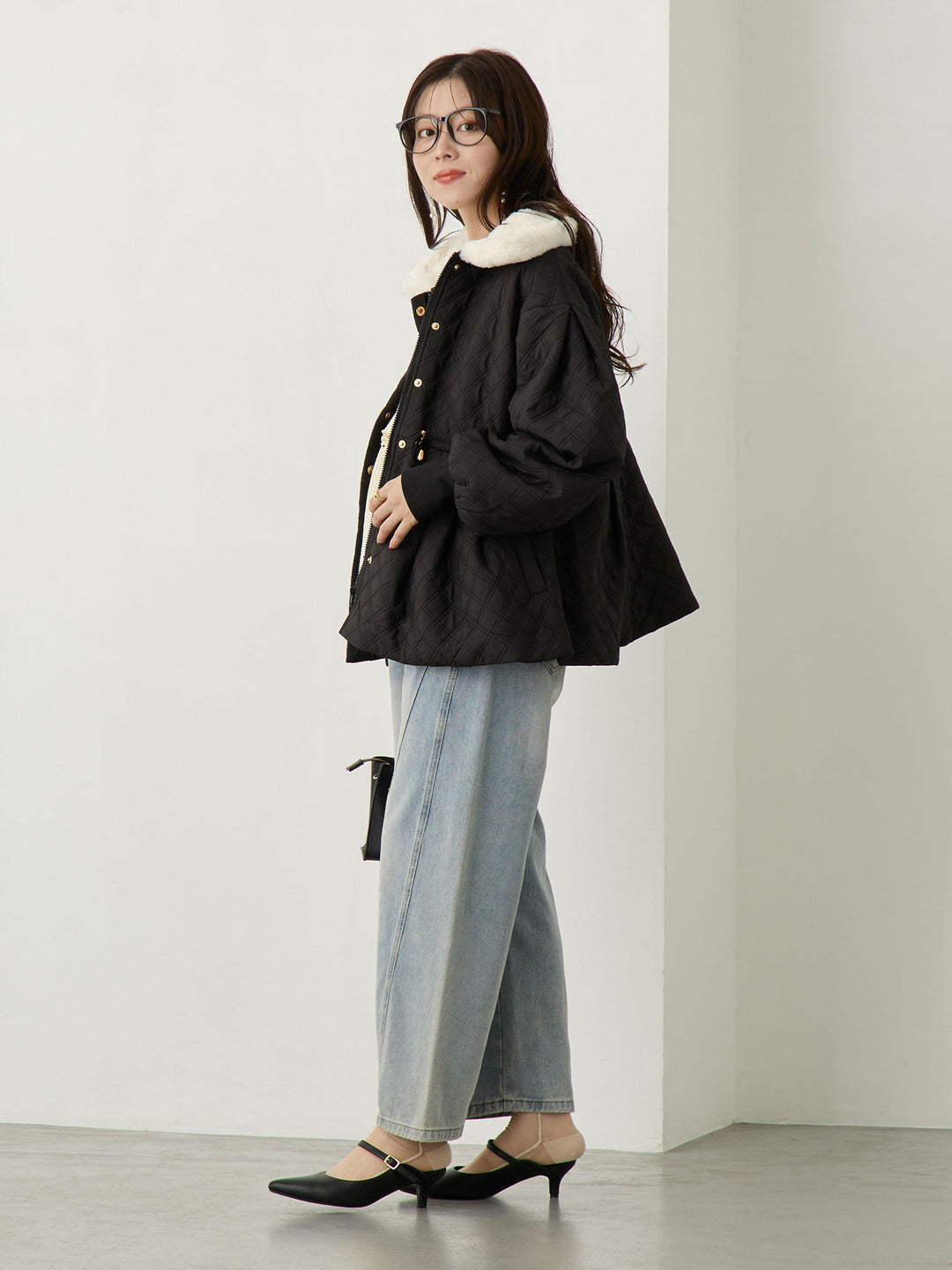 Maternity Curve Denim Pants - Blue