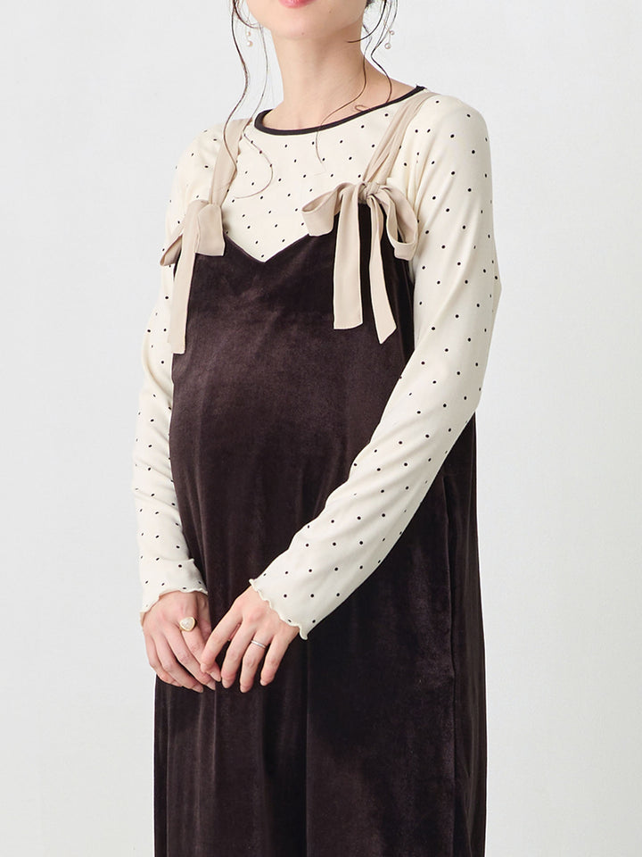 シンプル授乳トップス Dot