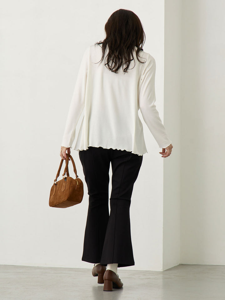 シンプル授乳トップス Ivory