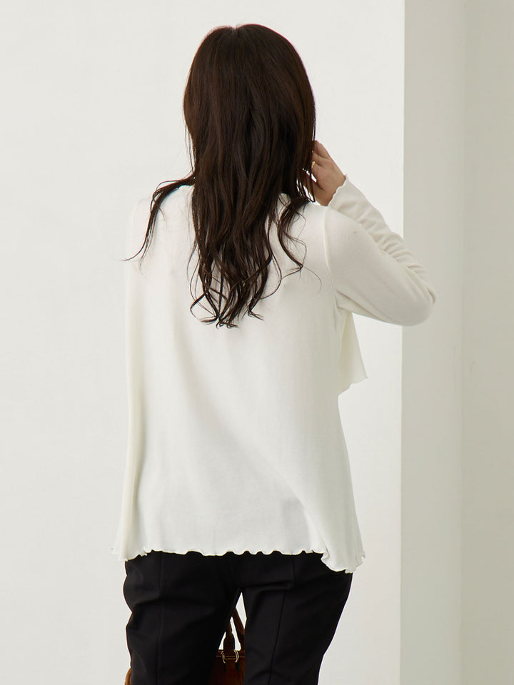 シンプル授乳トップス Ivory