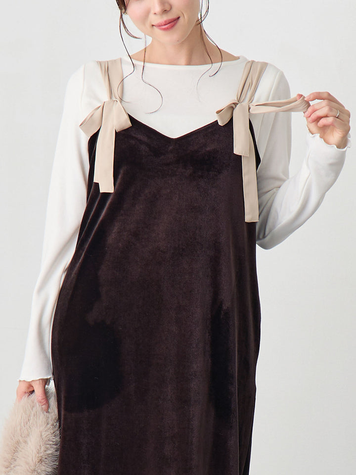 シンプル授乳トップス Ivory