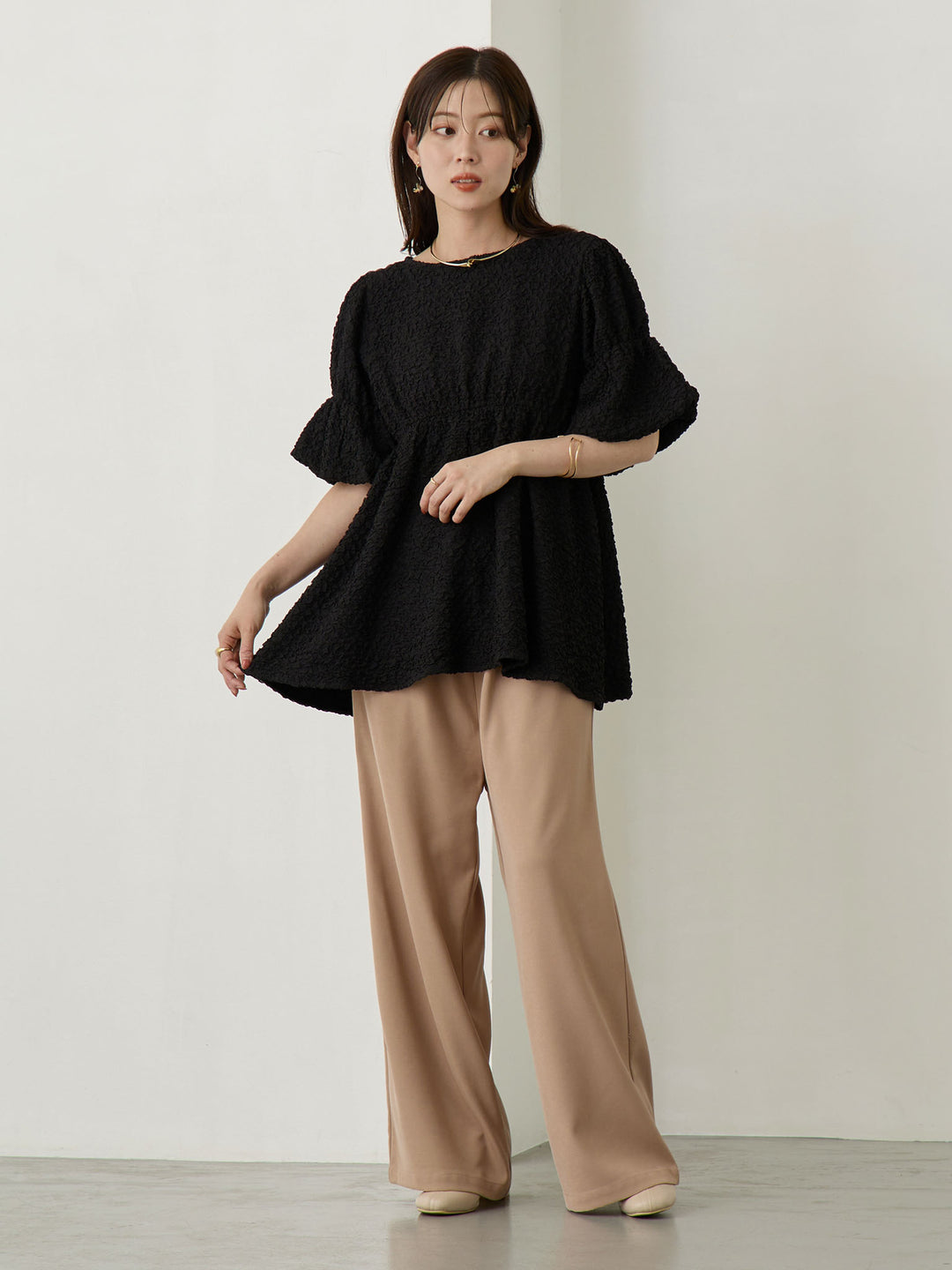 ホイップ2wayトップス Black