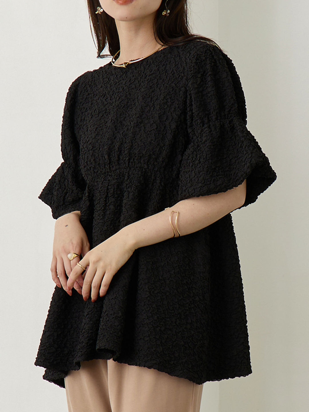 ホイップ2wayトップス Black